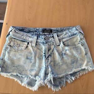 True Religion Light Blue Jean Shorts